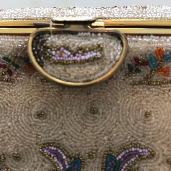 BASS BY JOSEF VINTAGE HANDMADE BEADED CLUTCH - Picture 16 of 16